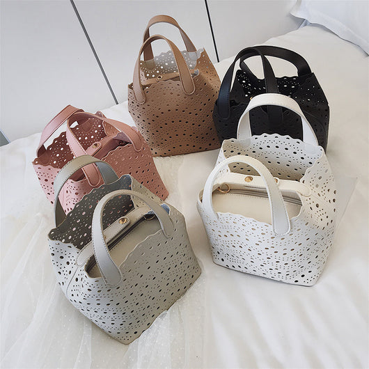 Bolso Bandolera Un Hombro Versátil con Diseño Bucket - Image 13