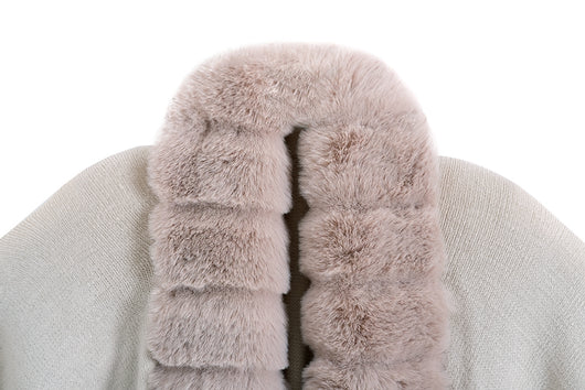 Abrigo de Punto Oversized con Cuello de Conejo Artificial - Image 20