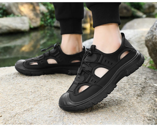 Sandalias Deportivas con Botón Giratorio para Hombre - Comodidad Playa y Casual - Image 20