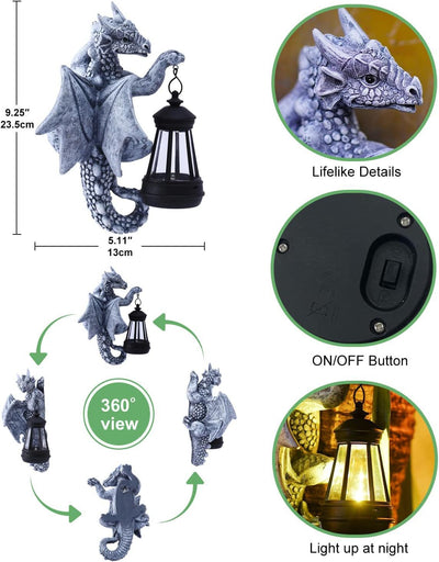 Lámpara Dinosaurio Solar para Jardín - Decoración Exterior Iluminada - Image 11
