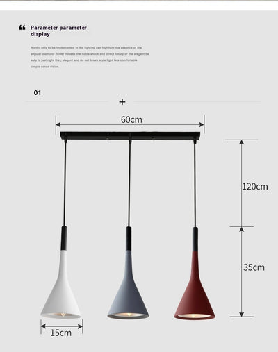 Lámpara Colgante Minimalista Nórdica de Aluminio para Restaurante y Bar - Image 19