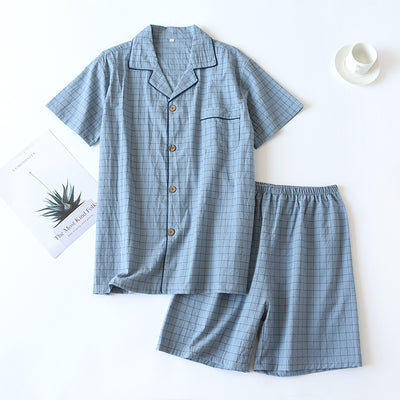 Conjunto de Pijama Camisón a Cuadros - Image 43