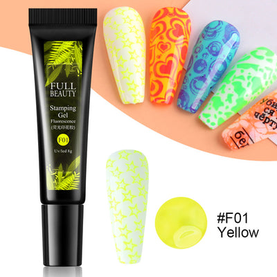 Kit de Adhesivo Fluorescente para Diseño de Uñas con Plantillas de Transferencia - Image 21