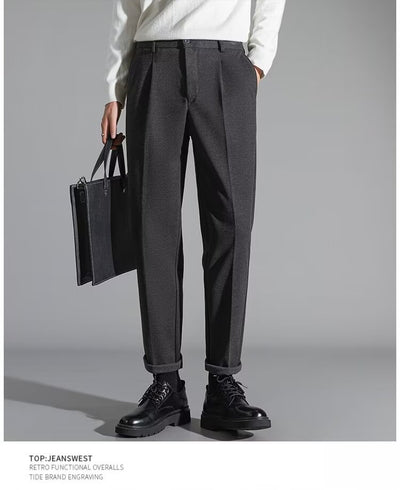 Pantalones Casuales Slim Fit en Lana para Hombre - Image 15
