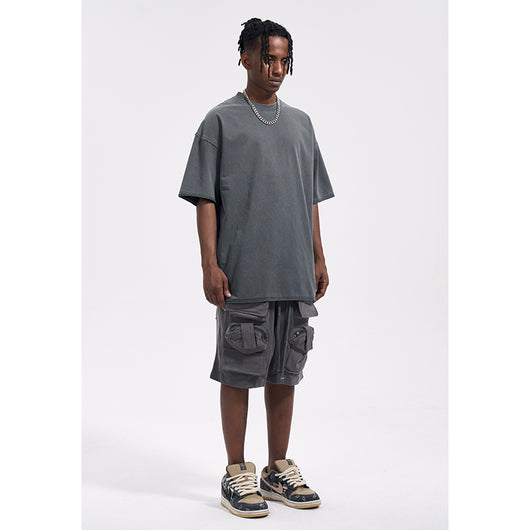 Shorts Casuales Sueltos de Tela Técnica para Hombre - Image 12
