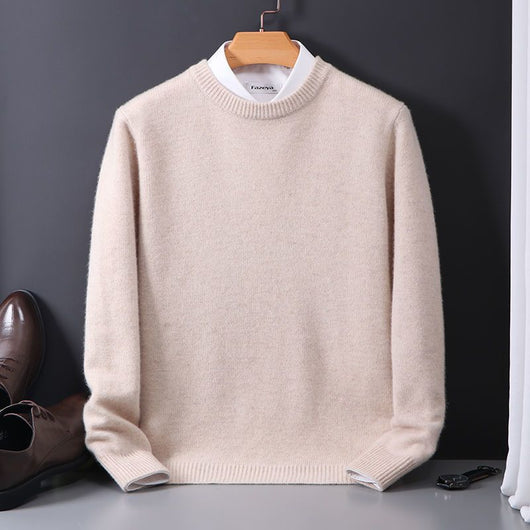Suéter Holgado para Hombre Cuello Redondo Tejido Base Oversized - Image 3
