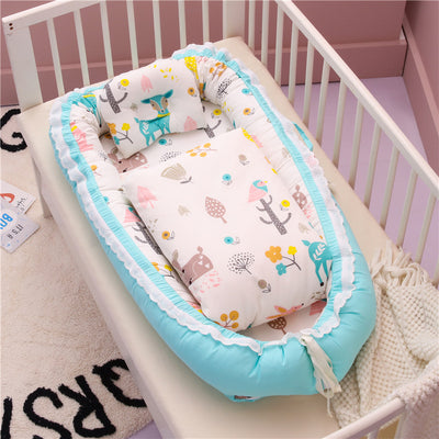 Cuna Portátil Desmontable y Lavable para Bebé con Edredón - Image 25