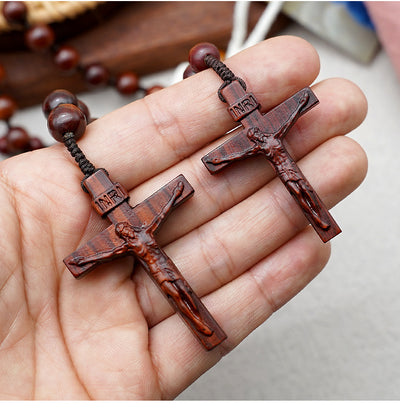 Rosario Clásico de Cuerda en Madera de Ébano Púrpura - Image 10