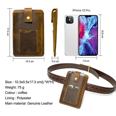 Funda de Cuero Premium para Teléfonos de Pantalla Grande - Image 16