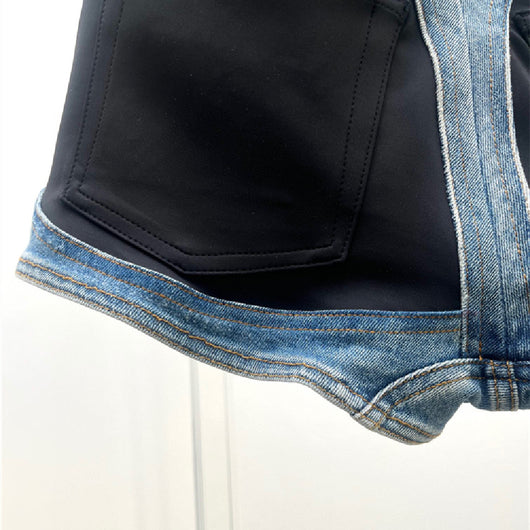 Shorts Denim Ajustado Cintura Alta - Image 11
