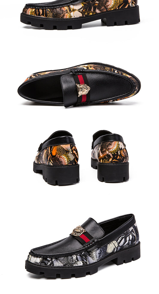 Mocasines Hombre Tendencia Coreana Bloques de Color Personalidad - Image 5