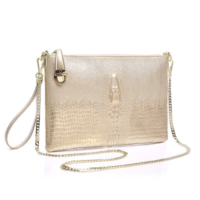 Bolso de Cuero Genuino Asimétrico de Gran Capacidad - Image 4