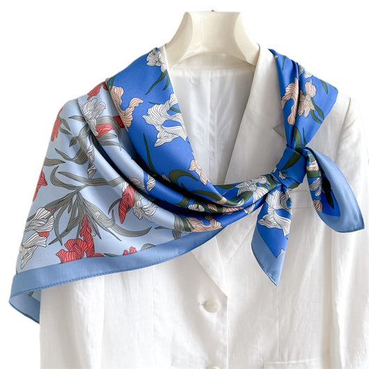 Pañuelo de Seda Estampado Cuadrado Premium Twill - Image 5