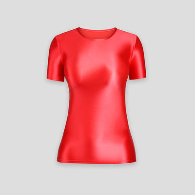 Playera Ajustada de Manga Corta en Spandex para Mujer - Image 36