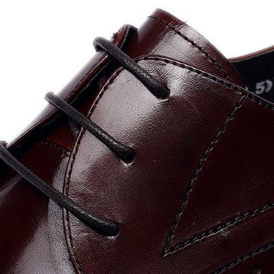 Zapatos Casuales de Cuero con Detalles Tallados y Cordones - Image 10