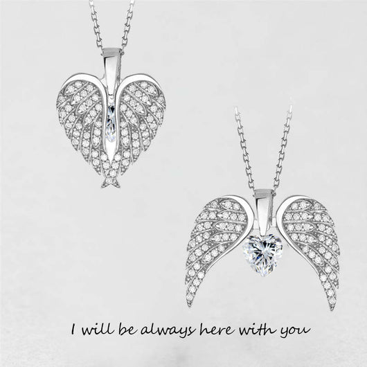 Collar Alas de Ángel con Corazón de Circonia para Mujer - Image 12