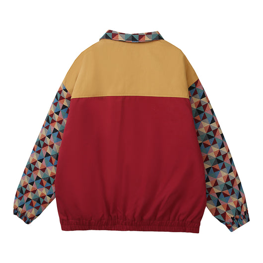 Chaqueta Polo Suelta Retro Americana con Cuello Clásico - Image 11