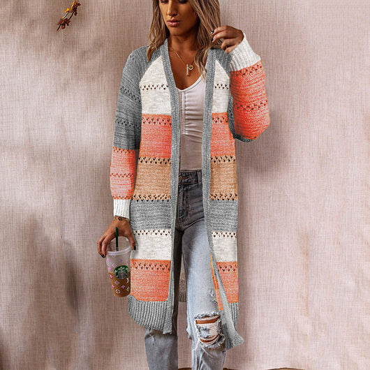 Cardigan Largo para Mujer - Suéter Elegante de Manga Larga - Image 6