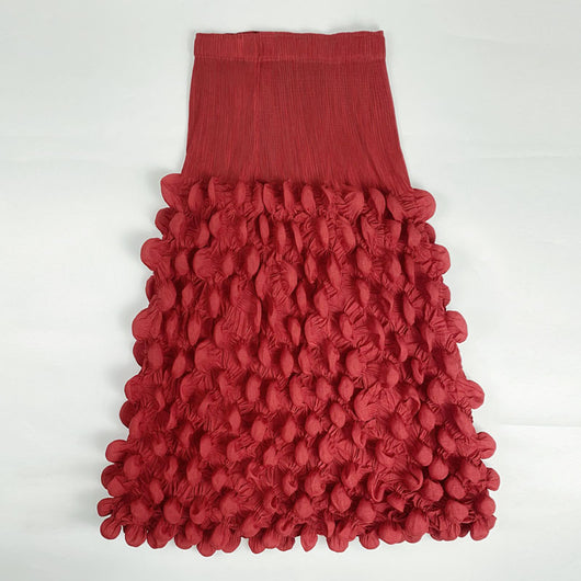 Falda Midi Cintura Alta Reductora de Color Liso