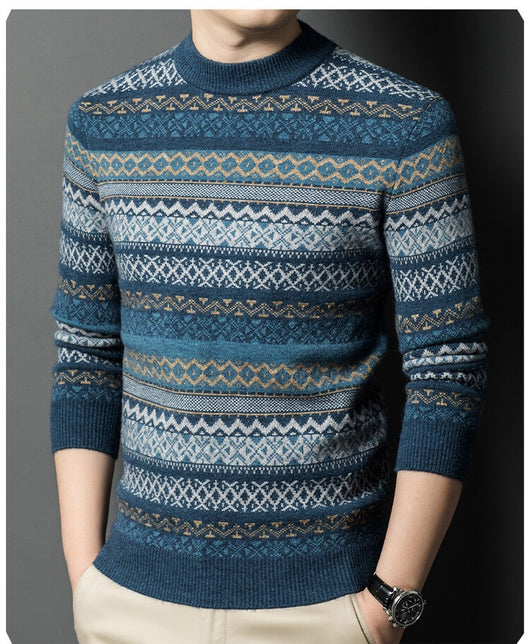 Suéter de Rayas Grueso para Hombre - Playera Base Térmica - Image 21