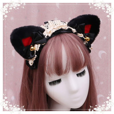Diadema Lolita Gatita de Peluche con Encaje - Accesorio Anime Japonés - Image 40