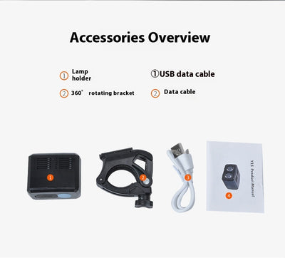 Luz Frontal LED para Bicicleta de Montaña con Carga USB - Image 13