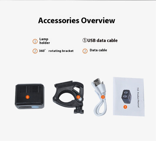 Luz Frontal LED para Bicicleta de Montaña con Carga USB - Image 13