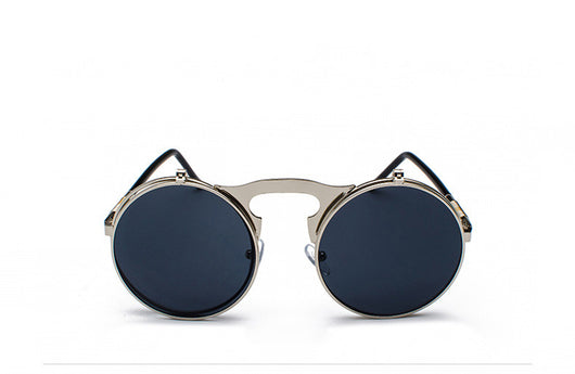 Gafas de Sol Steampunk Retro Abatibles Marco Redondo Metal - Image 20