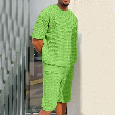 Conjunto de Verano para Hombre - Camisa Suelta y Pantalones Cortos 2 Piezas - Image 13