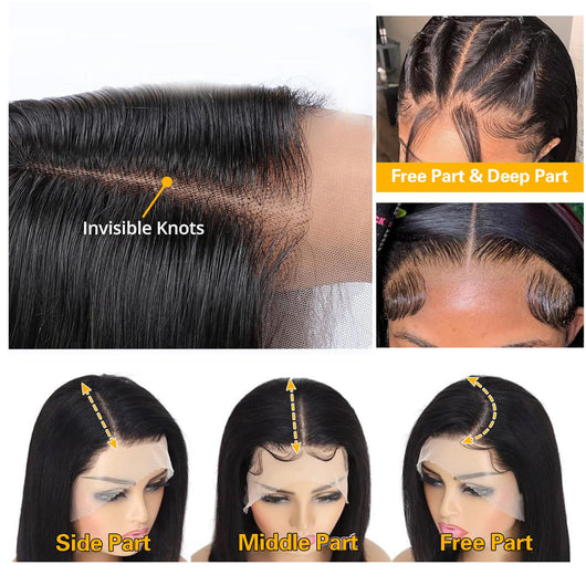 Peluca Frontal de Encaje Negro Estilo Europeo y Americano - Image 13