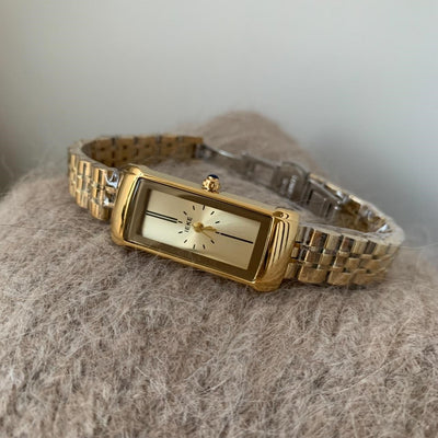 Reloj de Moda Retro Dorado para Mujer con Correa de Acero - Image 6