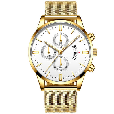 Reloj de Lujo para Hombre con Malla Metálica y Movimiento de Cuarzo - Image 22