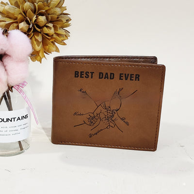 Billetera de Cuero Personalizada para Papá - Diseño Retro Europeo Ultraligera - Image 10