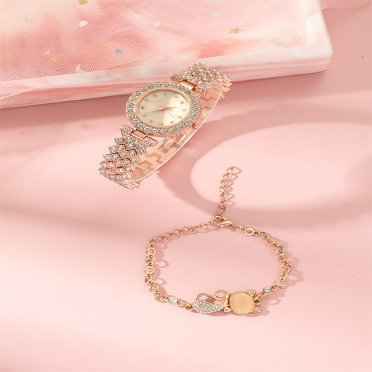 Reloj de Pulsera de Diamantes Redondos Lujo - Image 10