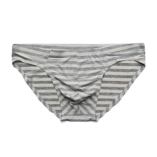Bóxer Hombre Seamless Ice Silk Rayas Cintura Baja Triángulo - Image 11