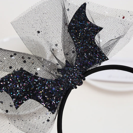 Diadema de Murciélago de Malla para Halloween - Image 3