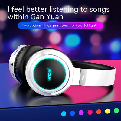 Auriculares Bluetooth Plegables con Luz LED