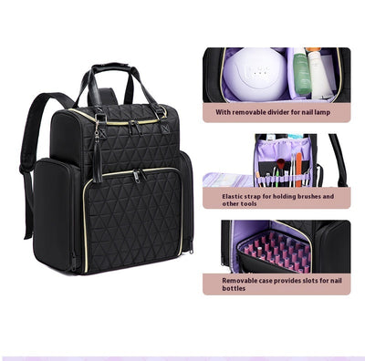 Bolsa Organizadora de Esmaltes de Uñas de Doble Compartimento - Image 13