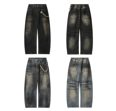 Pantalones Vaqueros Vintage Desgastados Estilo Americano - Image 8