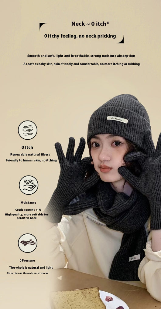 Conjunto Térmico Infantil 3 Piezas: Bufanda, Gorro y Abrigo de Lana Gruesa - Image 18