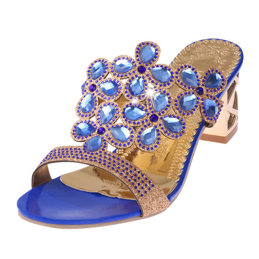 Sandalias de Tacón Alto con Strass Sexy de Tira Única - Image 4