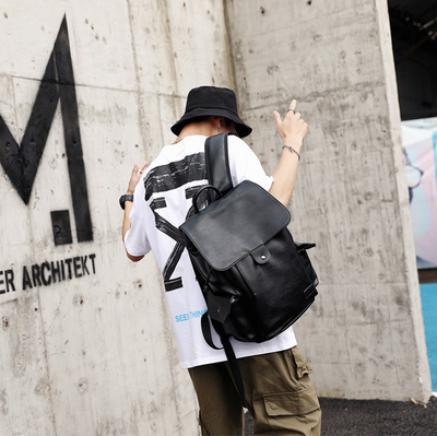 Mochila de Cuero para Hombre Estilo Coreano - Bolso Ejecutivo Convertible con Diseño Moderno - Image 6