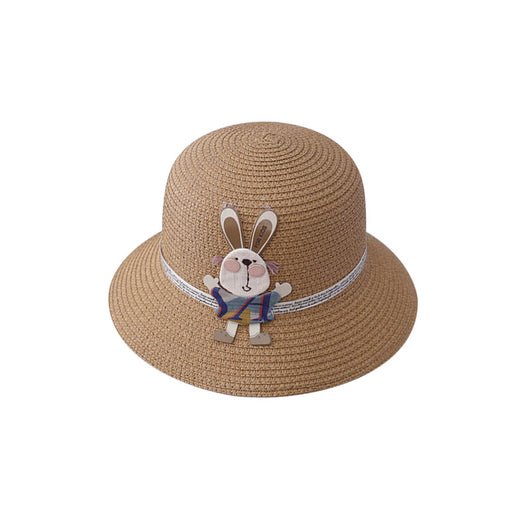 Set de Bolsa Decorativa y Sombrero de Paja con Diseño de Conejito - Image 12