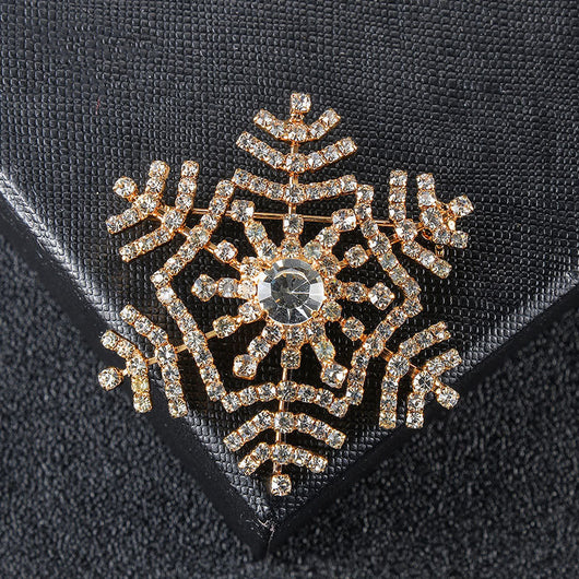 Broche Floral Copo de Nieve - Accesorio Clásico Elegante - Image 8