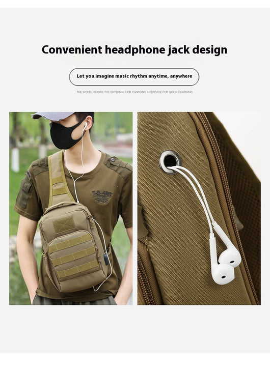 Bolsa Táctica Crossbody Camuflaje para Hombre - Gran Capacidad Multifuncional - Image 20