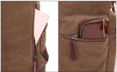 Bolsa de Lona Retro Coreana Unisex - Image 18