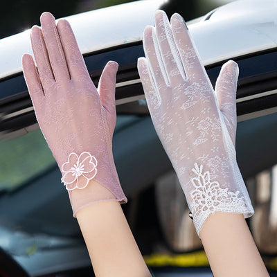 Guantes Femeninos de Seda de Hielo con Protección UV - Image 18