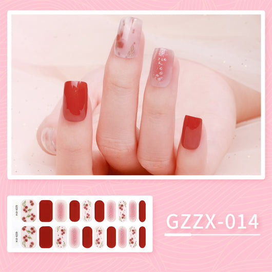 Stickers de Uñas de Gel Coreano Mariposa Bronceado Resistente al Agua con Luz UV - Image 3