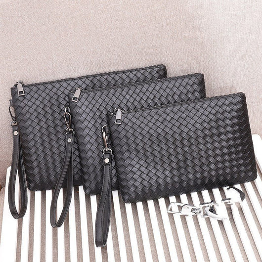 Bolso de Mano Tejido Cuadros PU Piel Premium - Image 10