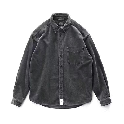 Camisa Cargo Vintage de Pana Suelta para Hombre - Image 11
